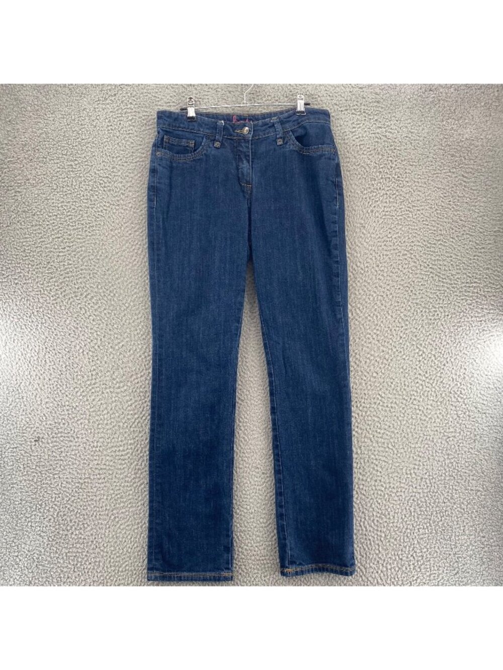 Boden Jeans Womens 8 Blue Dark Wash Denim Slimming Straight Leg Stretch Casual